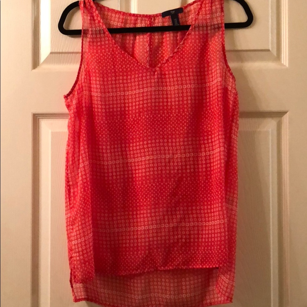 Pink and White Gap Blouse